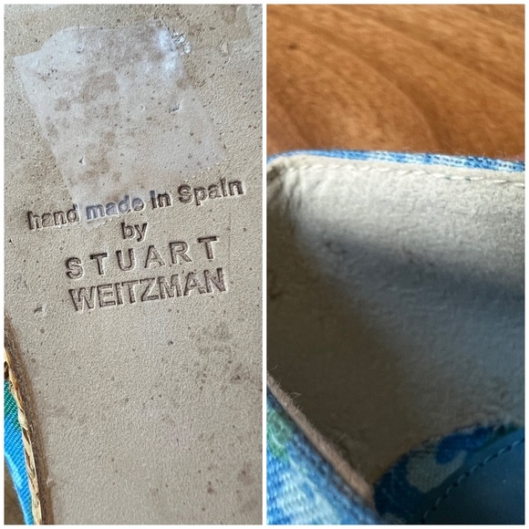 STUART WEITZMAN THEODORA & CALLUM SANDAL 9 ESPADRILLE WEDGE OPEN TOE COASTAL - Picture 12 of 12